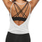 Womens Workout Shirts Sexy Open Back Activewear Workout Clothes Sports Yoga Tank Tops